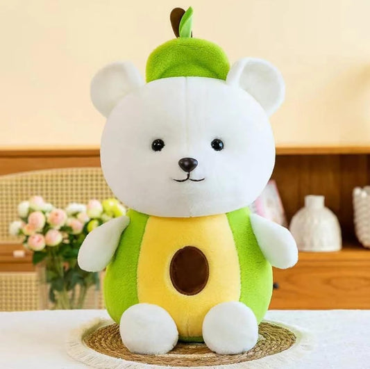 Avacado Teddy Bear Stuffed Soft Toy
